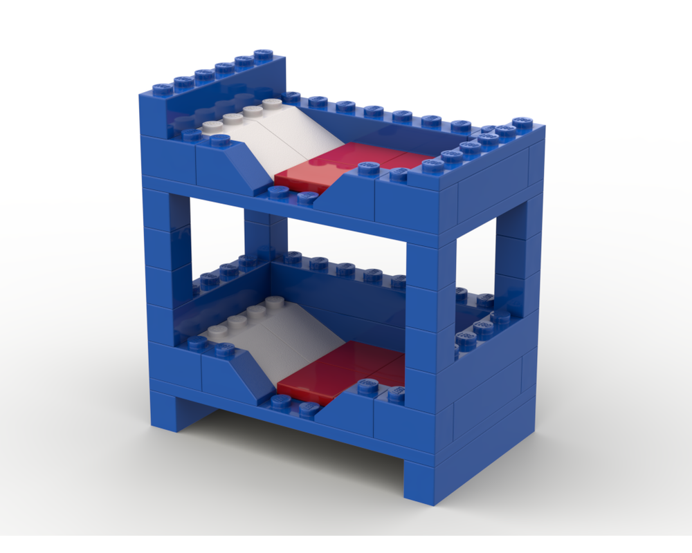 LEGO Set 2971s5 Bunk Bed (1978 Homemaker) Rebrickable Build with LEGO