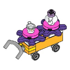 Mrs Potts and Chip (set 302006-1)