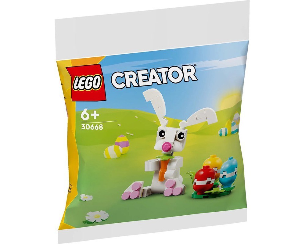 LEGO Set 30668 1 Easter Bunny with Colourful Eggs 2024 Creator Rebrickable Build with LEGO