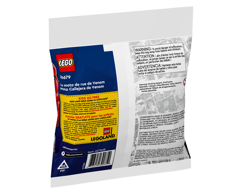 【  Espiritu customceu  】 LEGO 30679 Marvel Venom Street Bike Symbiote SpiderMan