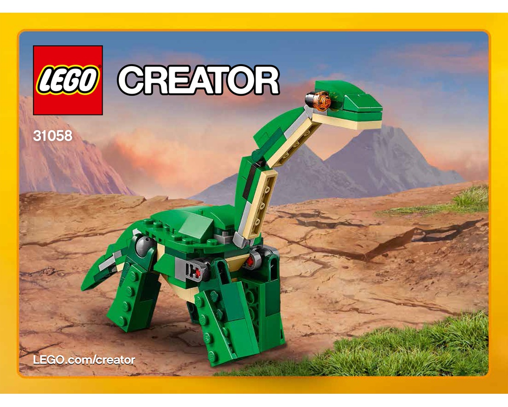 LEGO Set 31058-1-b3 Brachiosaurus (2017 Creator > Creator 3-in-1) Rebrickable - Build with LEGO