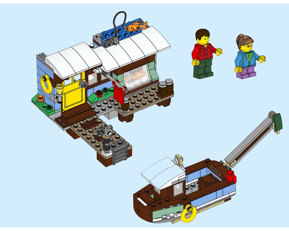 LEGO Set 31093-1-b2 Fishing Village (2019 Creator > Creator 3-in-1)