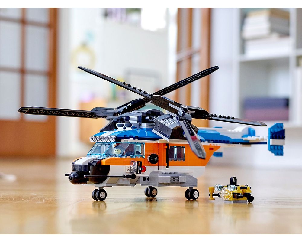 LEGO Set 31096-1 Twin-Rotor Helicopter (2019 Creator > Creator 3 ...