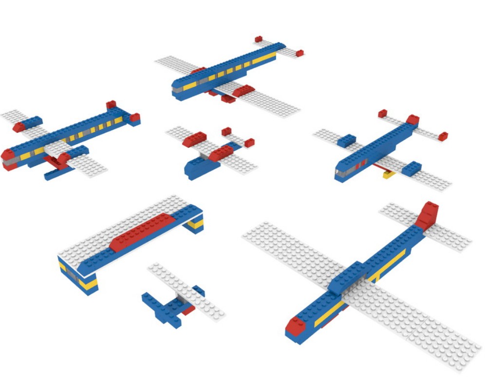 LEGO Airplanes (1961 System > Vehicle) | Rebrickable Build with LEGO