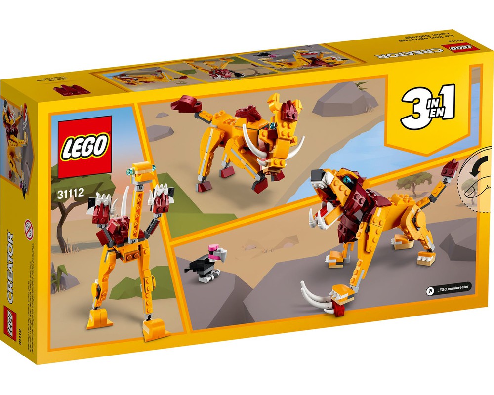 LEGO Set 31112-1 Wild Lion (2021 Creator > Creator 3-in-1