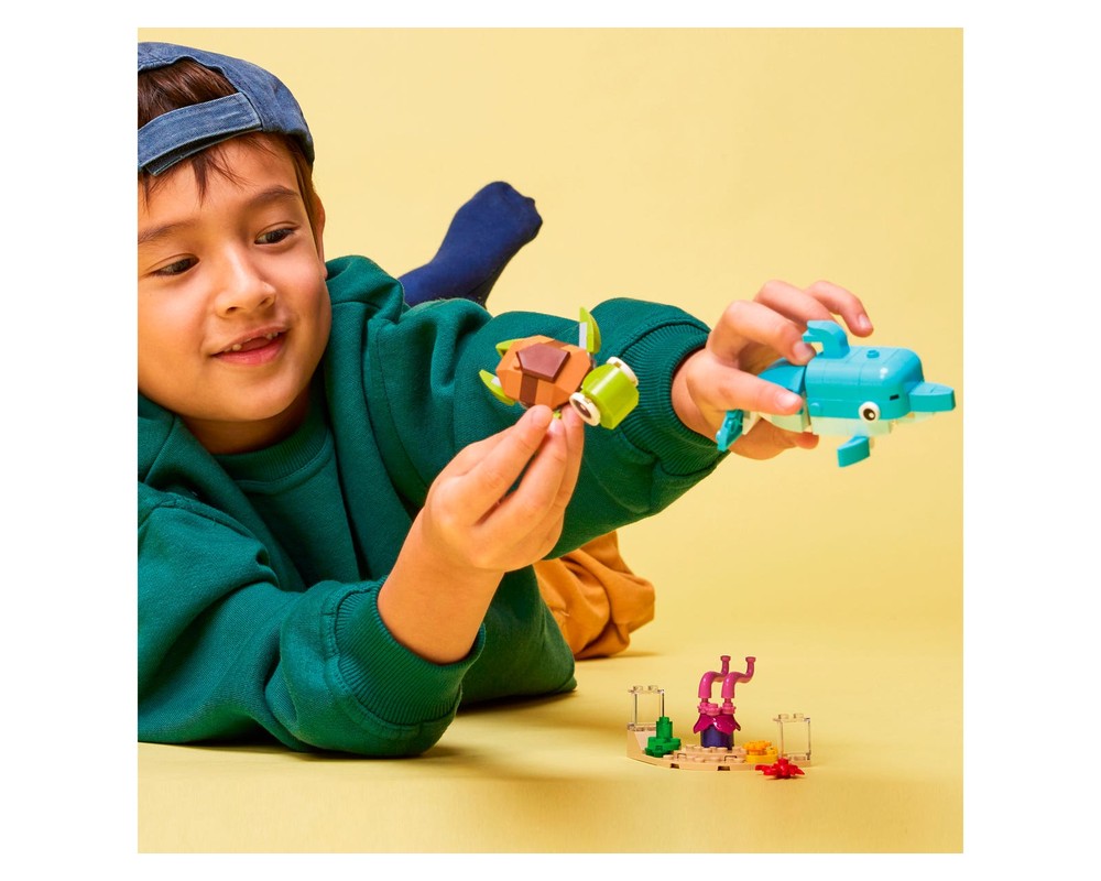 ルネセル　3点セット 2022 LEGO CREATOR 31128 DOLPHIN AND TURTLE 3 IN 1 (137 PIECES