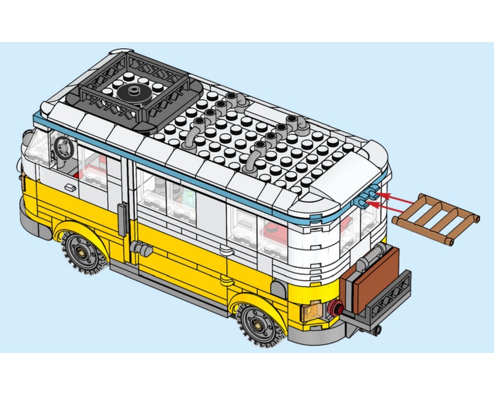 Lego camper van creator hot sale