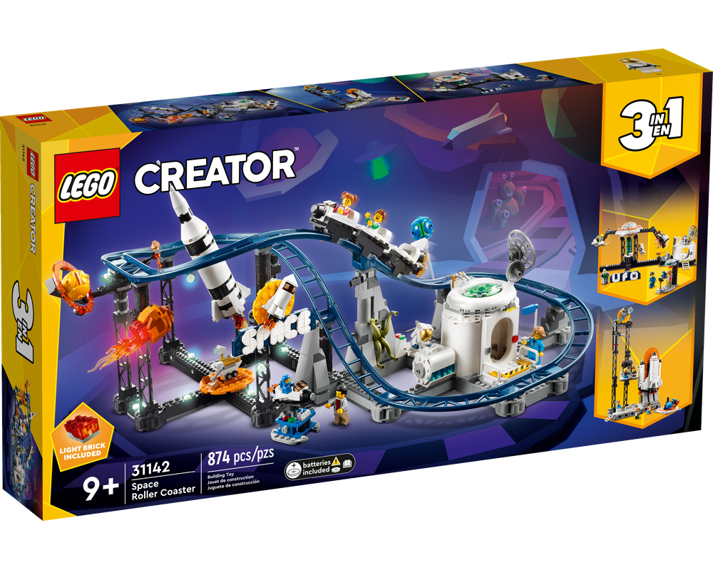 Review 31142 1 Space Roller Coaster Rebrickable Build with LEGO