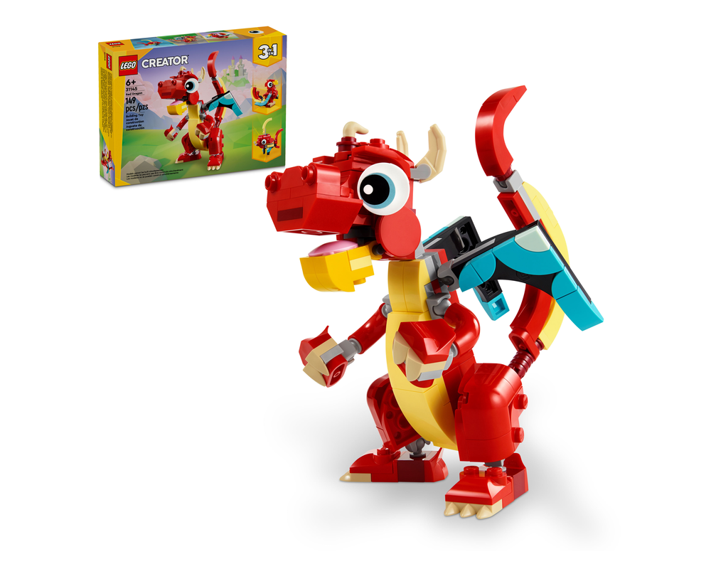 LEGO Set 31145-1 Red Dragon (2024 Creator > Creator 3-in-1