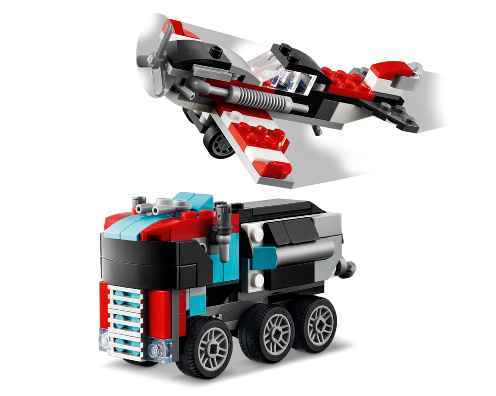 Lego lorry 2024 and helicopter