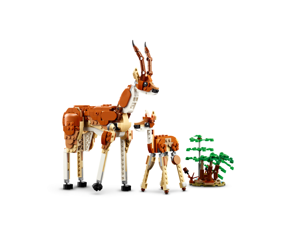 LEGO Set 31150-1 Wild Safari Animals (2024 Creator > Creator 3-in-1 ...