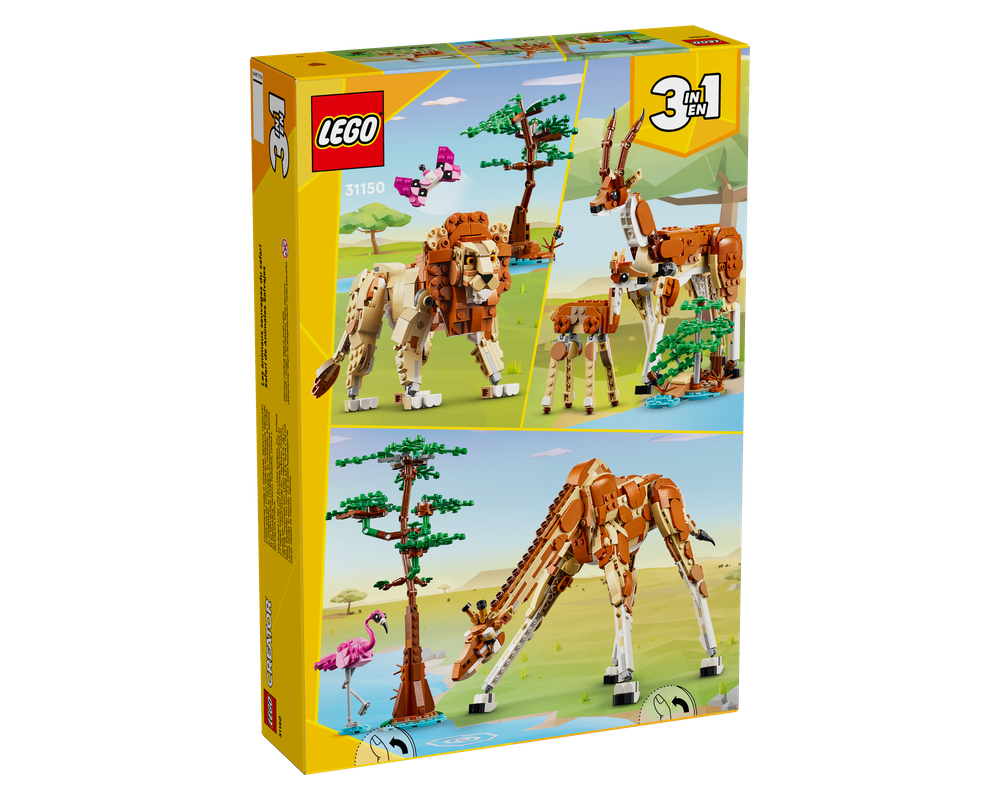 LEGO Set 31150-1 Wild Safari Animals (2024 Creator > Creator 3-in-1 ...