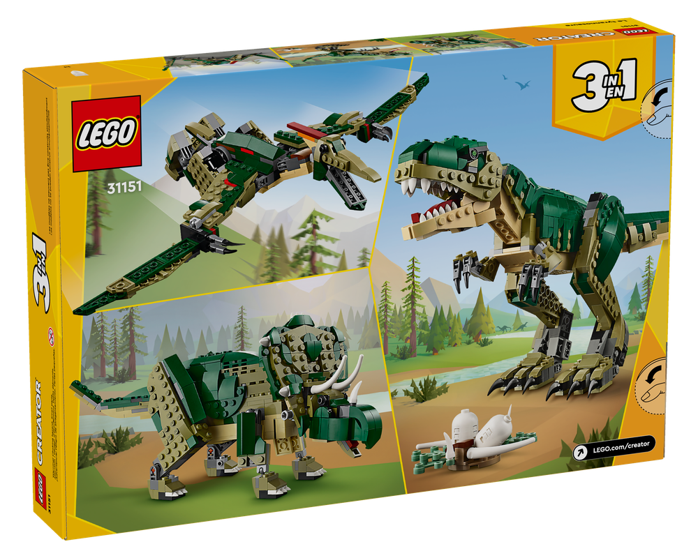 LEGO Set 31151-1 T. rex (2024 Creator > Creator 3-in-1) | Rebrickable ...