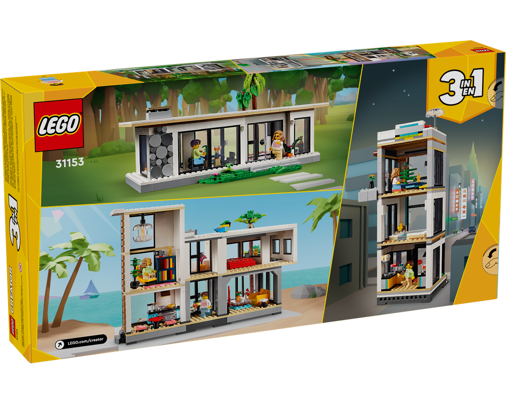 LEGO Set 31153-1 Modern House (2024 Creator > Creator 3-in-1 ...