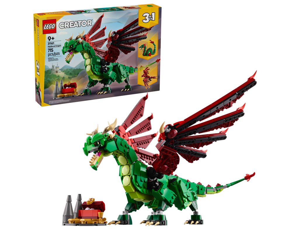 LEGO Set 31161-1 Medieval Dragon (2025 Creator > Creator 3-in-1 ...