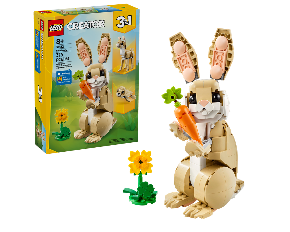 mimiページ LEGO Set 31162-1 Cute Bunny (2025 Creator > Creator 3-in-1