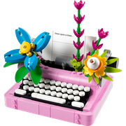 Typewriter with Flowers