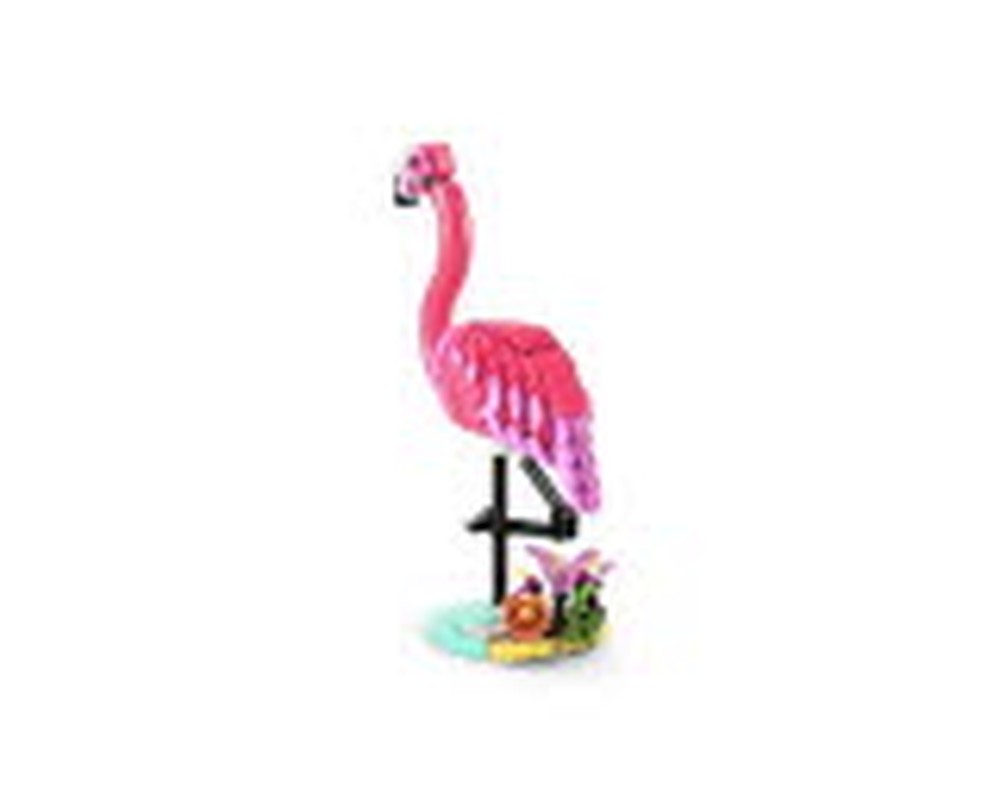 Flamingo\"  Set of 4 Metallic Pink Flamingo Garden Figurines in Assorted