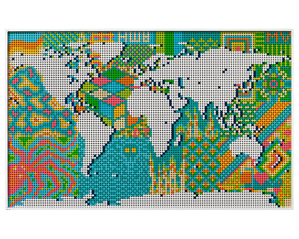 Lego World Map Alternative Set 31203