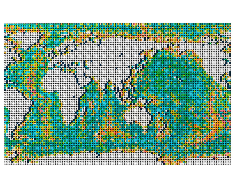 LEGO Set 31203-1 World Map (2021 LEGO Art) | Rebrickable - Build