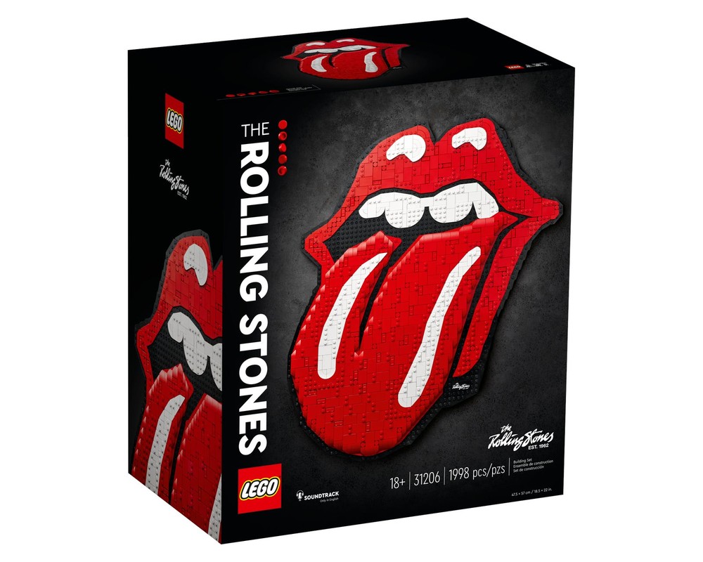 LEGO Set 31206-1 The Rolling Stones (2022 LEGO Art) | Rebrickable