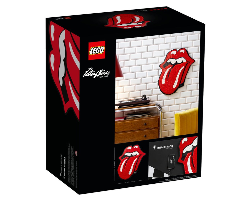 LEGO Set 31206-1 The Rolling Stones (2022 LEGO Art) | Rebrickable 