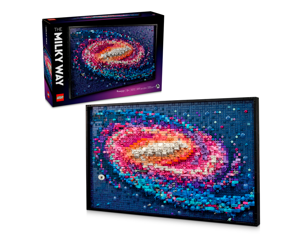 LEGO Set 31212-1 The Milky Way Galaxy (2024 LEGO Art) | Rebrickable ...