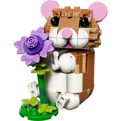 Cute Hamster with a Flower, zdjęcie 1