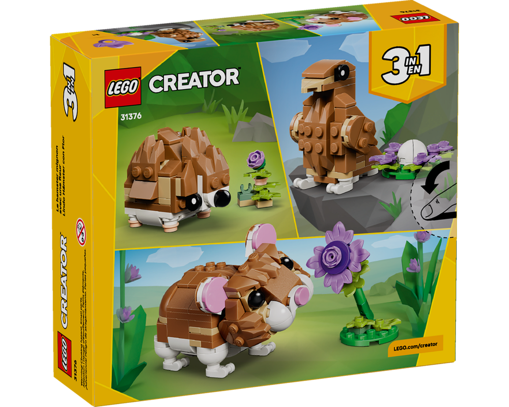 LEGO Set 31376-1 Cute Hamster with a Flower (2026 Creator