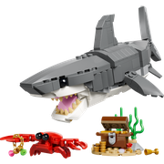 Fierce Shark with a Treasure Chest