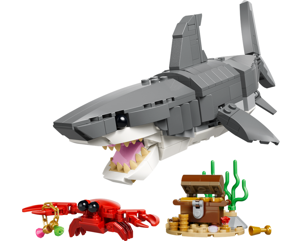 LEGO Set 31381-1 Fierce Shark with a Treasure Chest (2026 Creator