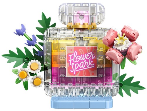 Floral Decor Perfume Bottle