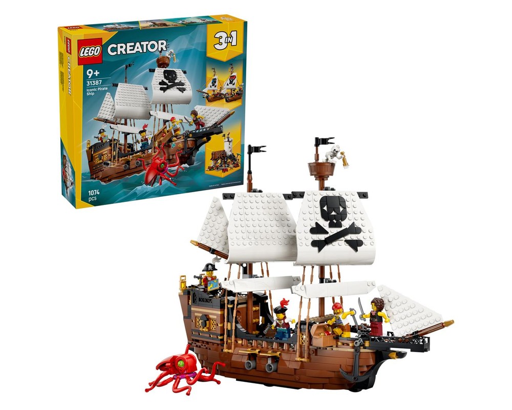 LEGO Set 31387-1 Iconic Pirate Ship (2026 Creator > Creator 3-in-1