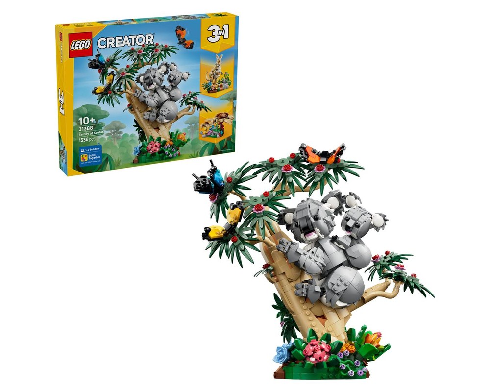 LEGO Set 31388-1 Wild Animals: Family of Koalas (2026 Creator
