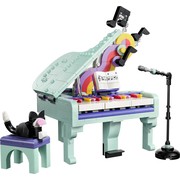 Music Decor Piano with Cat