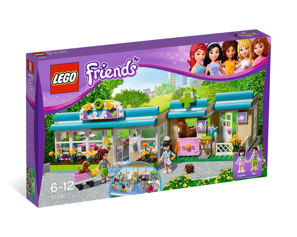 LEGO Set 3188-1 Heartlake Vet (2012 Friends) | Rebrickable - Build with ...