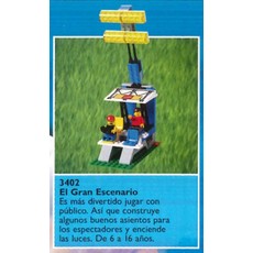 Grandstand with Lights (set 3402-1)