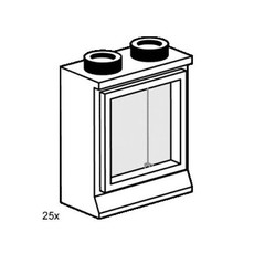 2 x 2 Window White (set 3446-1)