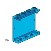 1 x 3 x 4 Wall Element Transparent Blue (Train Window)
