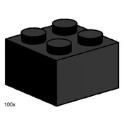 2 x 2 Black Bricks