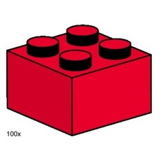 2 x 2 Red Bricks (set 3457-1)