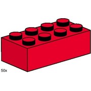 2 x 4 Red Bricks