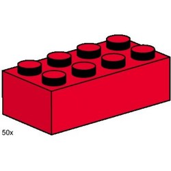 2 x 4 Red Bricks
