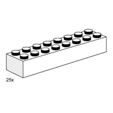 2 x 8 White Bricks (set 3465-1)