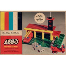 Fire Station with Mini-Wheel Vehicles (set 347-4)