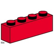 1 x 4 Red Bricks