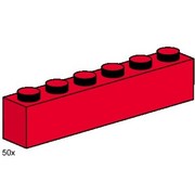 1 x 6 Red Bricks