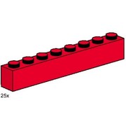 1 x 8 Red Bricks