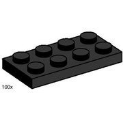 2 x 4 Black Plates