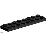 2 x 8 Black Plates